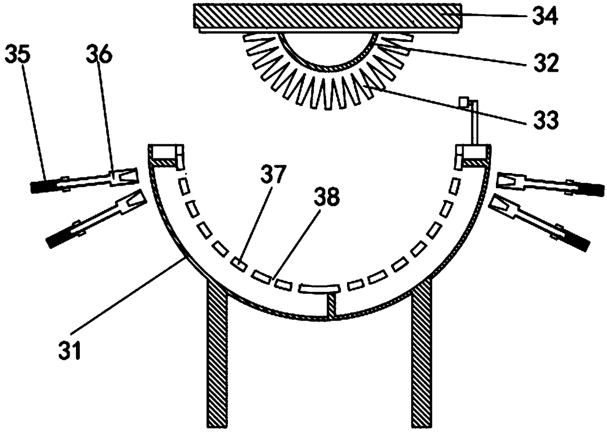 Internal circulation type automatic sorting storing and taking device