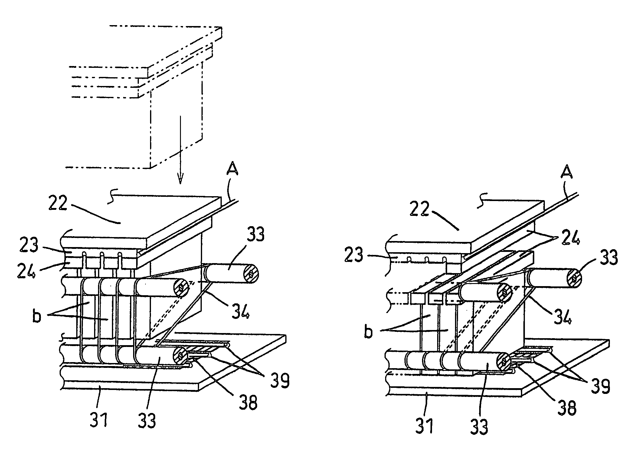 Cutting method by wire saw and cut workpiece receiving member in wire saw