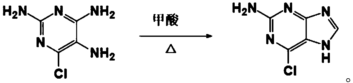 2-amino-6-chloropurine as well as synthesis method, intermediate and application thereof