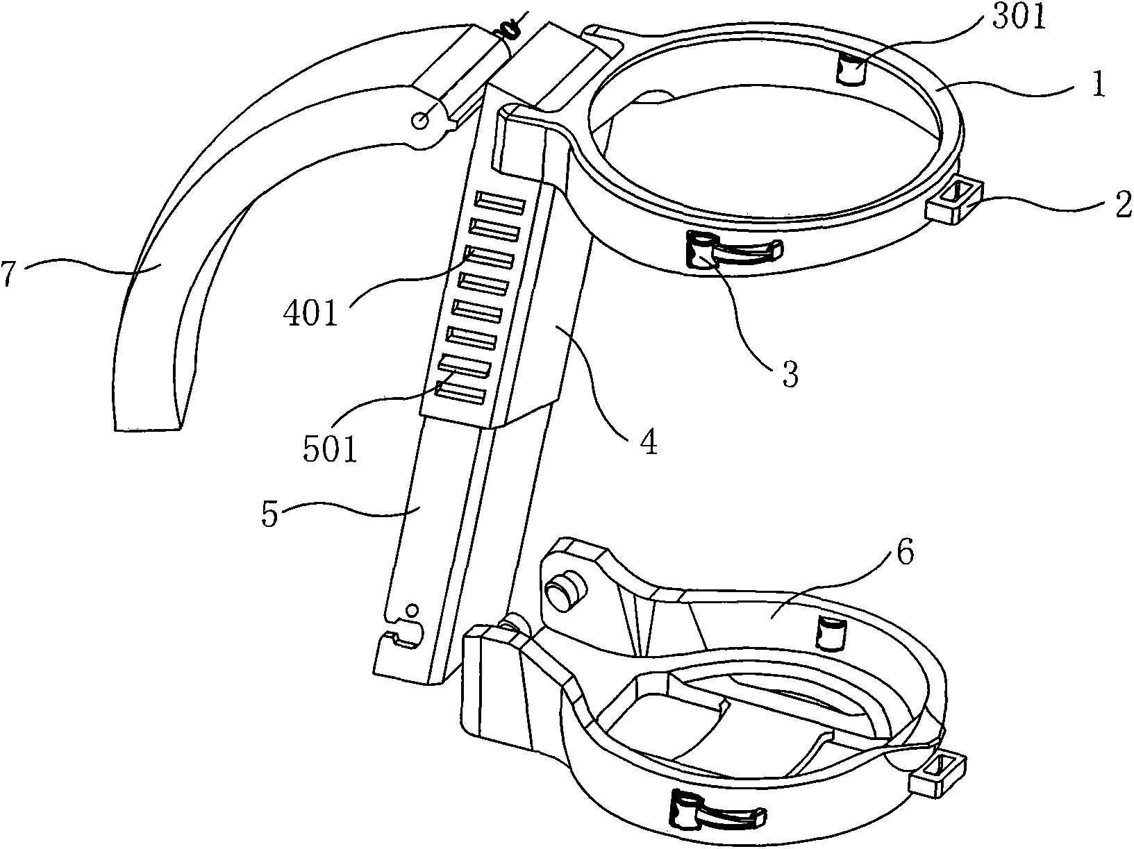 Portable water cup kettle supporting and hanging frame