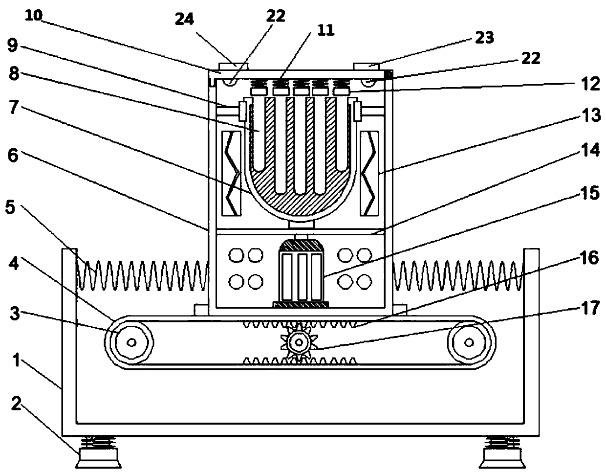 Temperature-controllable medicine oscillating device for surgical nursing