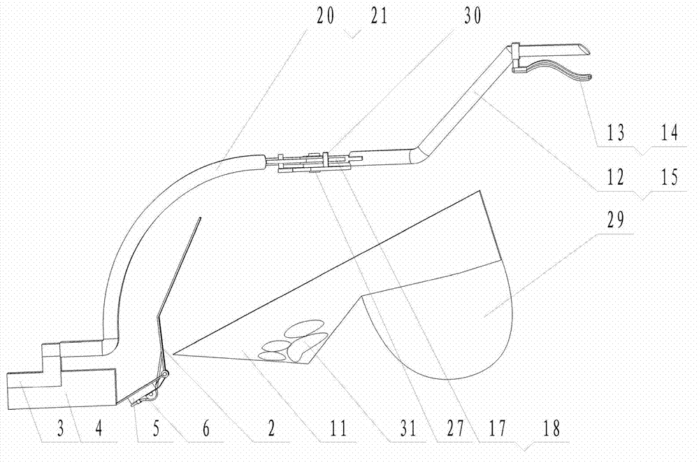 Hand-propelled semi-mechanized yak excrement pick-up vehicle