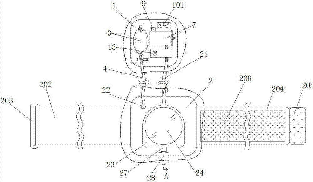 Multifunctional local nursing anti-infection device