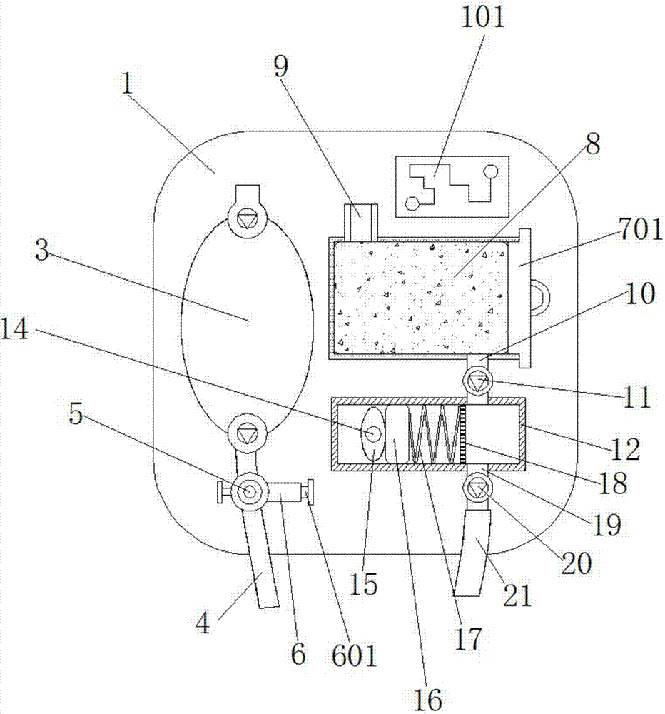 Multifunctional local nursing anti-infection device