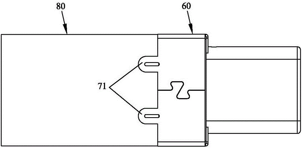 USB Type C male electric connector and transmission conductor structure thereof