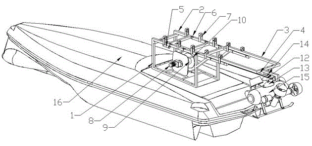 Unmanned ship robot automatic collecting and releasing system