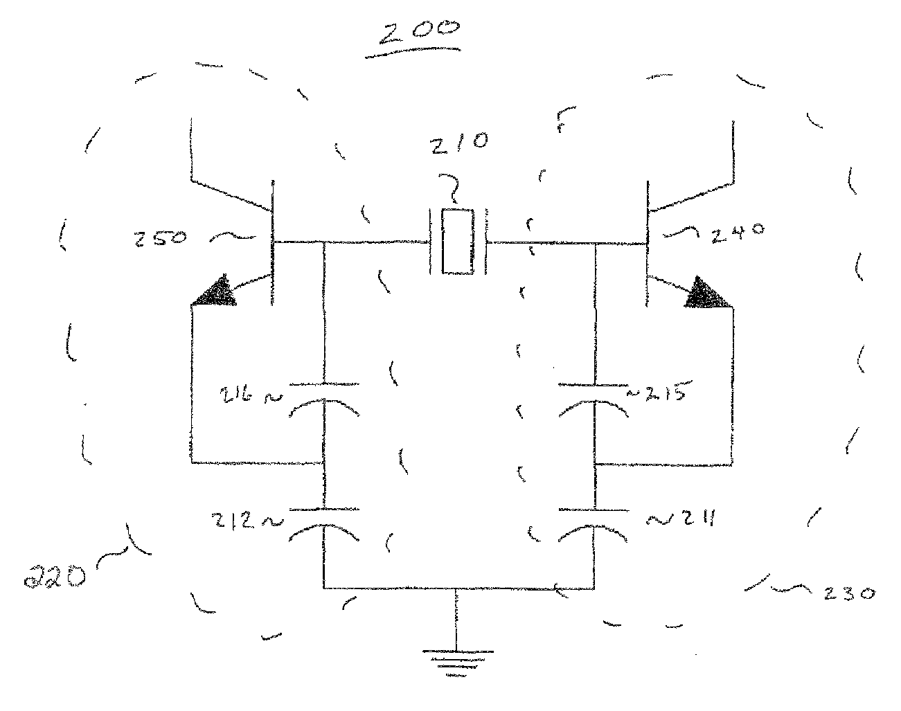 Differential crystal oscillator