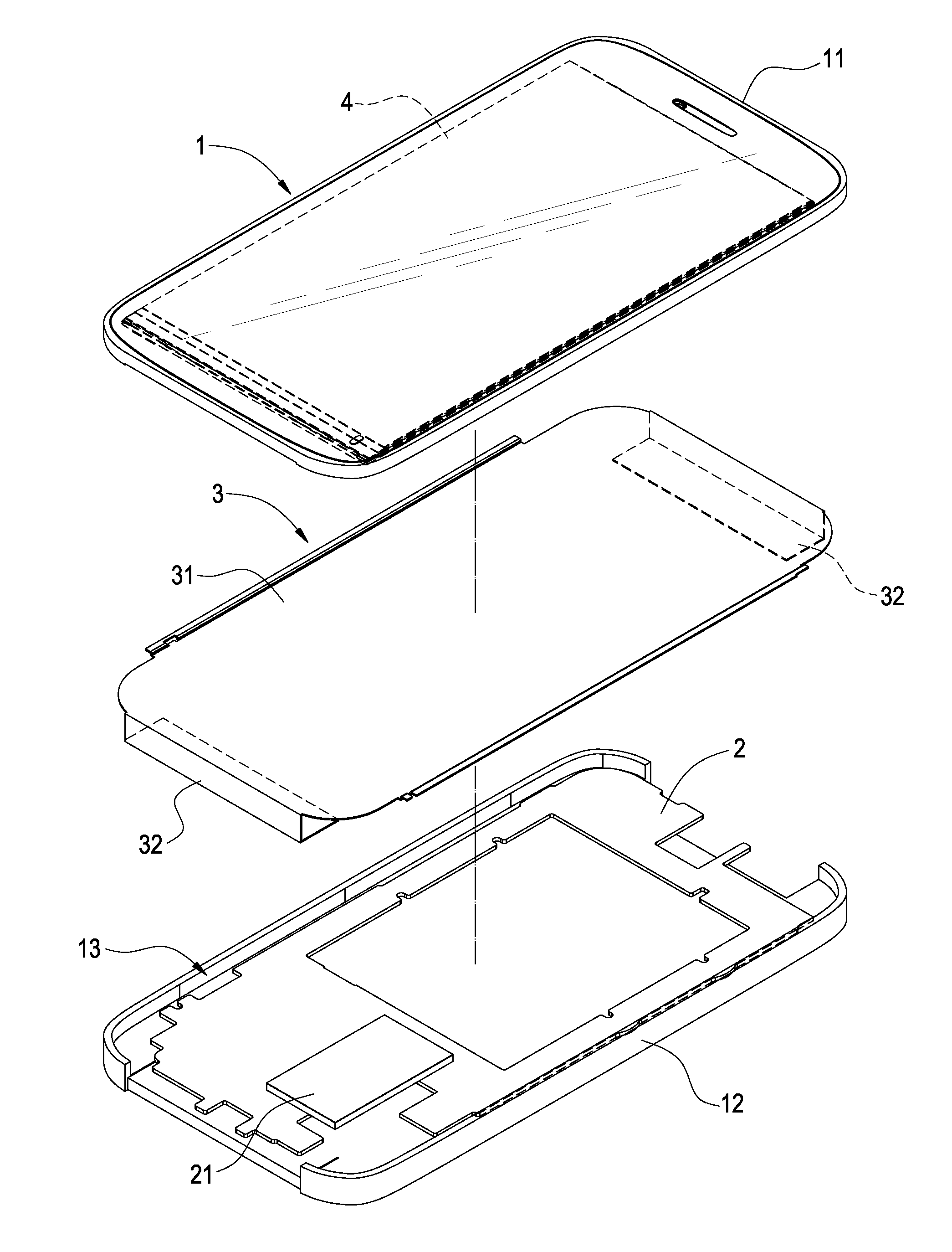 Portable electronic device with exposed heat dissipating mechanism