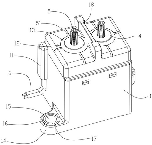 Conveniently-assembled lead-type electromagnetic relay