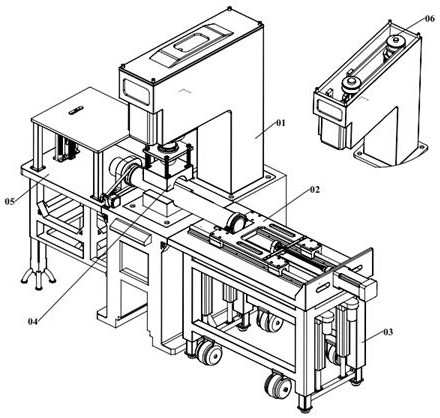 Steel pipe cutting and punching machine