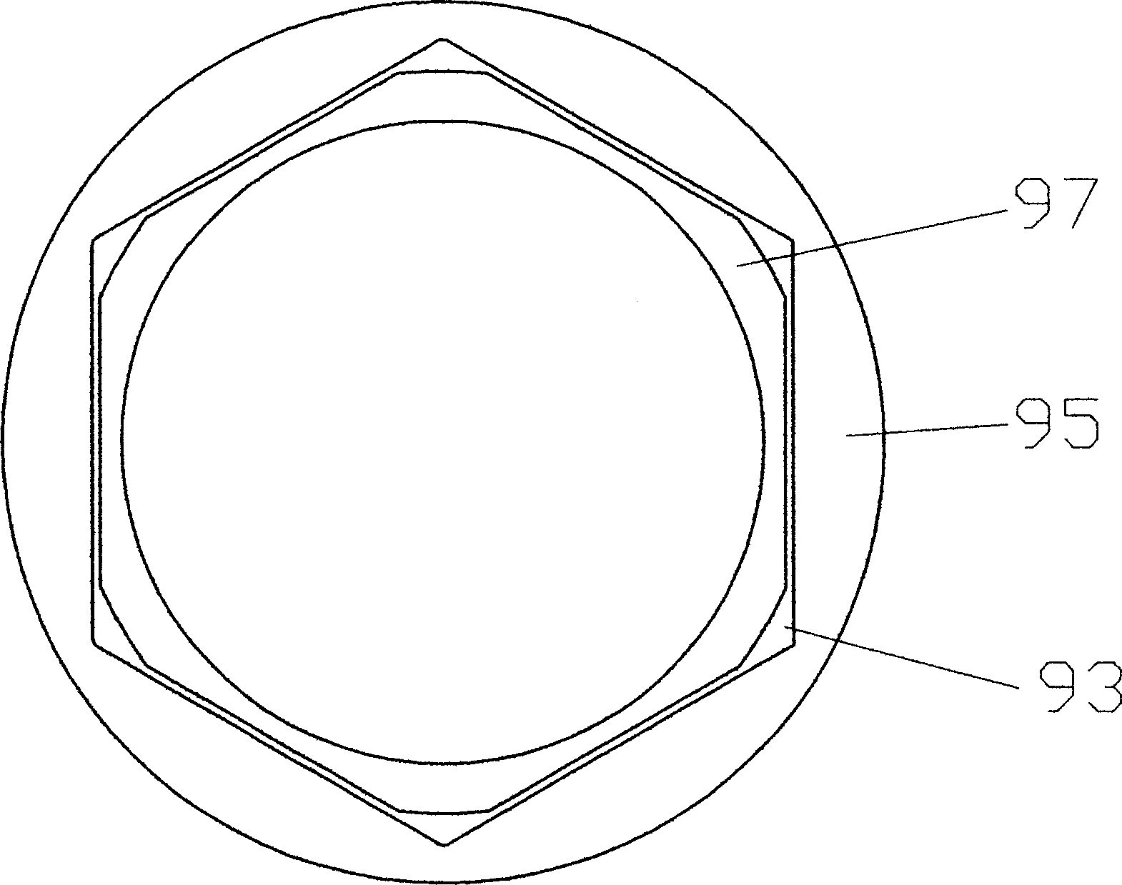 Dredging head in vibratin mode and application apparatus