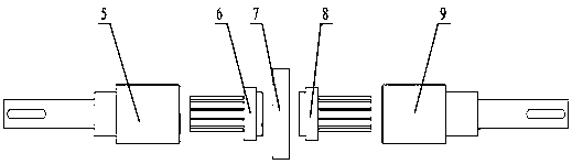 A jacking shaft type multi-standard rolling bearing test bench clamped by an electric cylinder