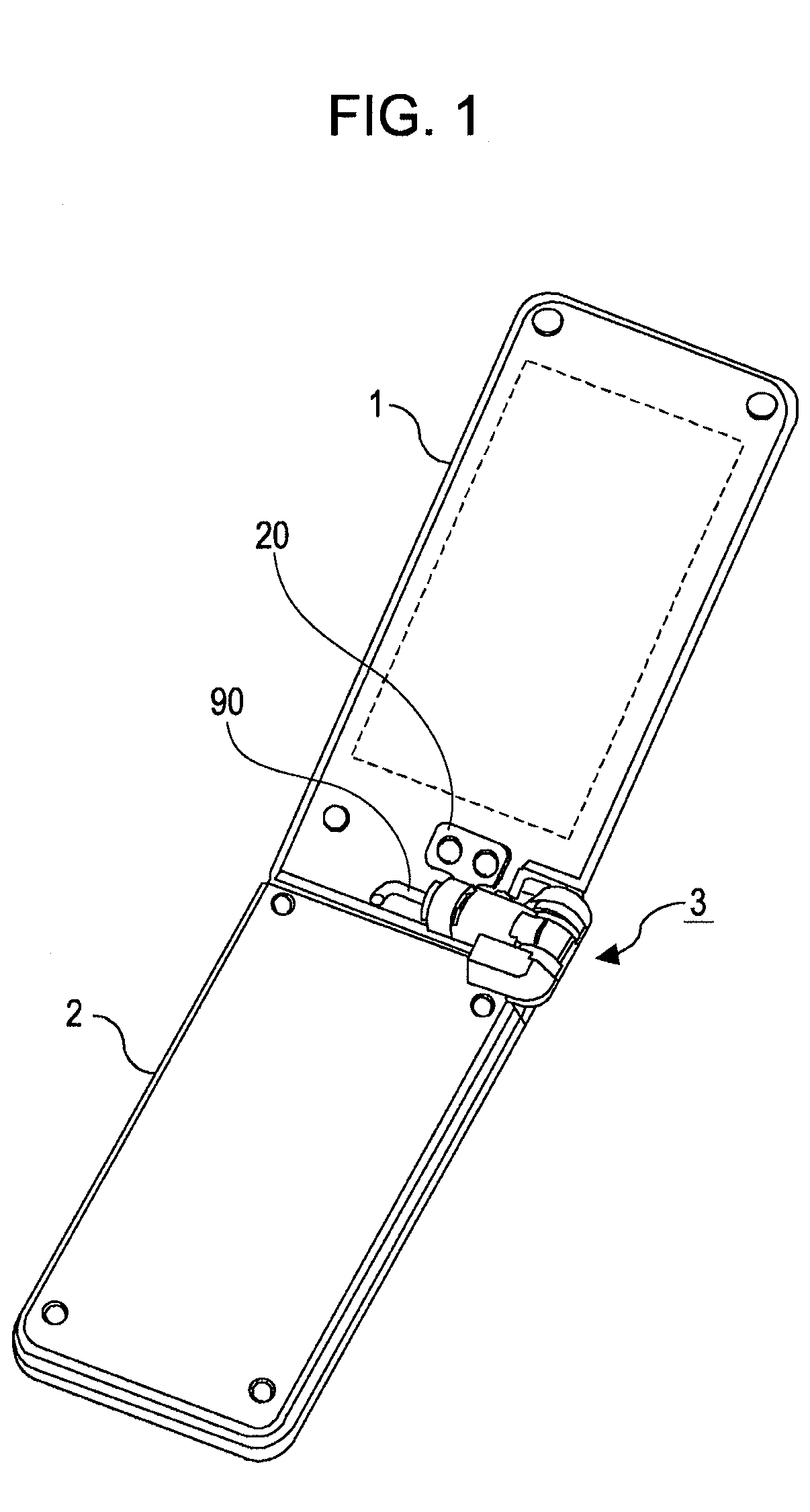 Biaxial hinge device and portable terminal device