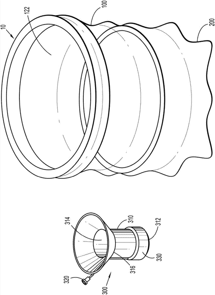 Wound retractor and specimen bag assembly