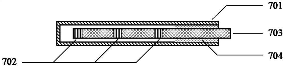 Fiber bragg grating total temperature measuring device capable of realizing heat conduction error correction