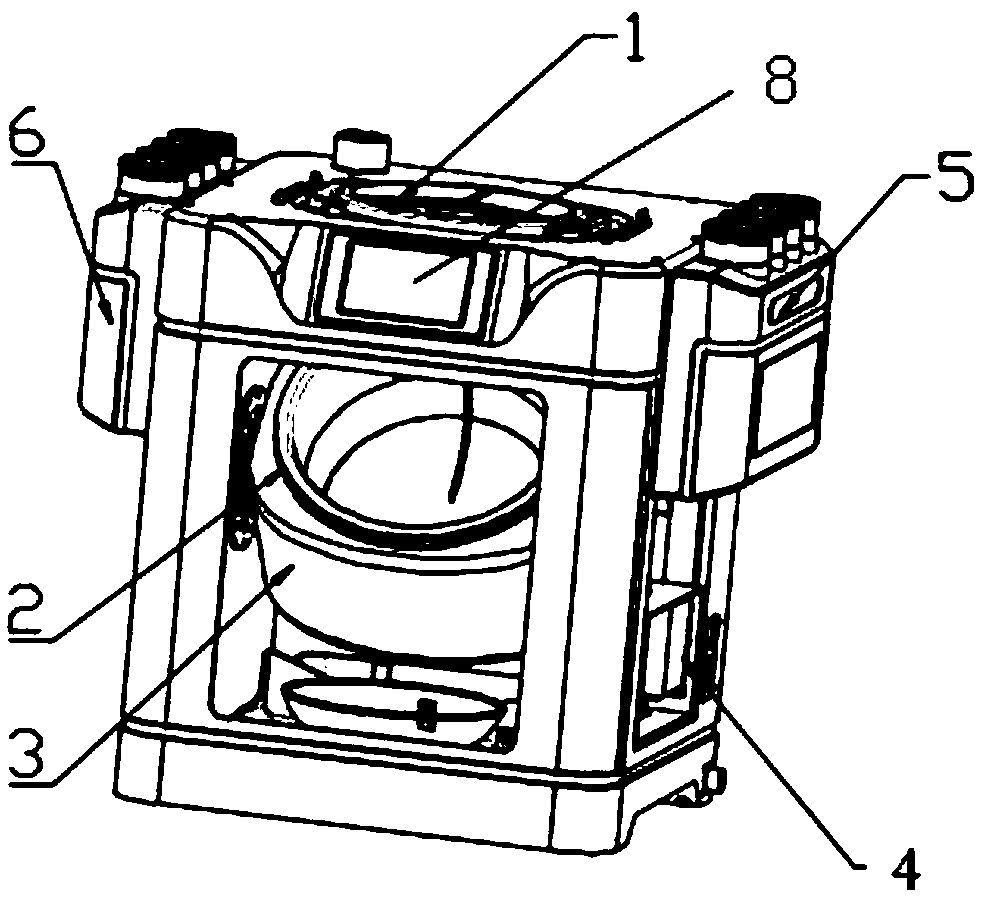 Domestic intelligent stir-frying robot