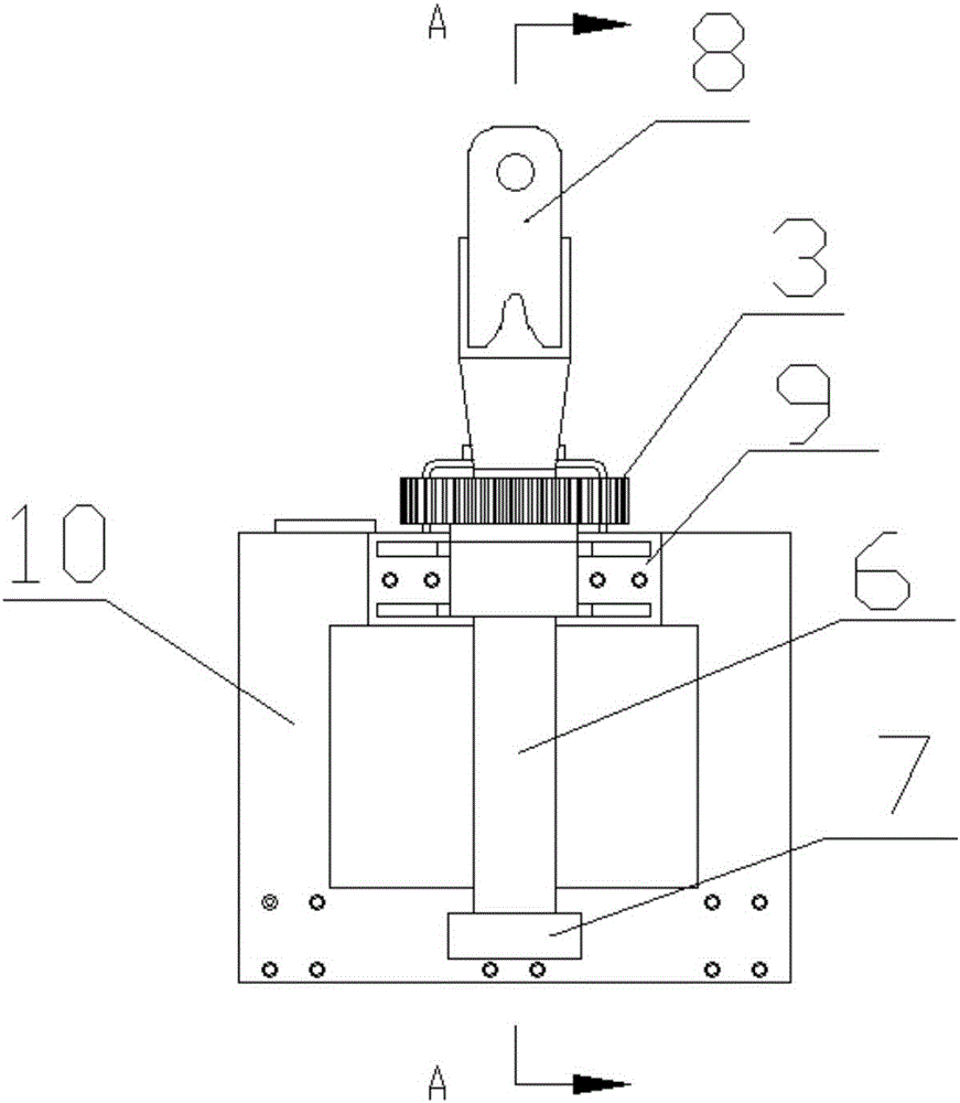 180-degree rotary arm