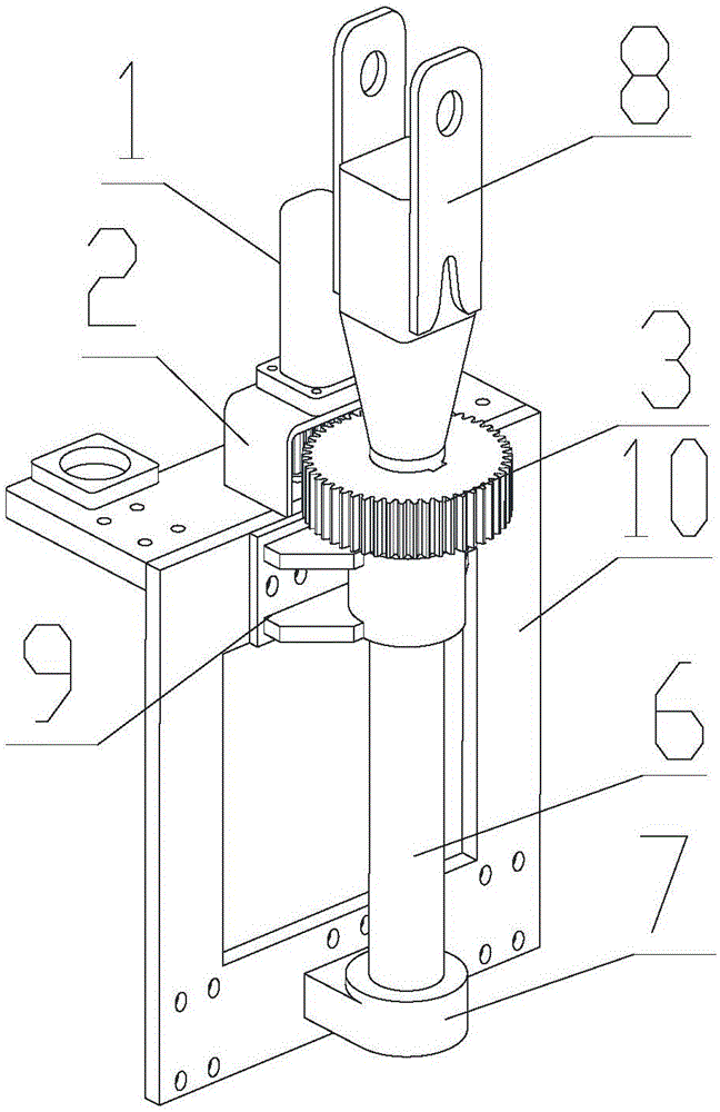 180-degree rotary arm