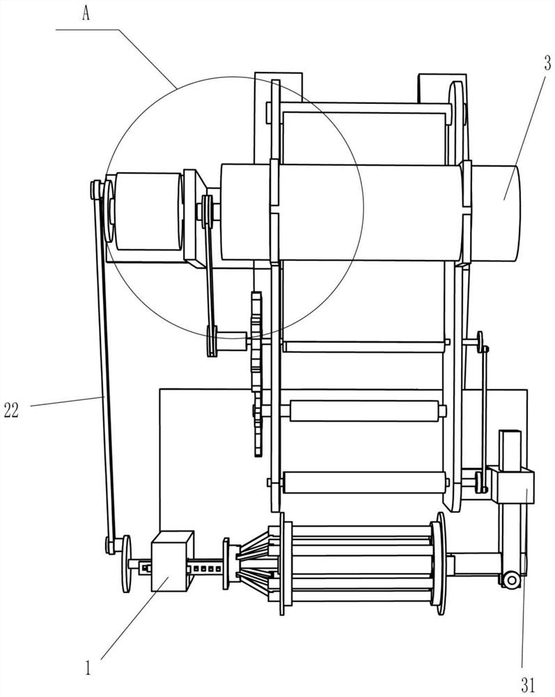 Metal film cooling and winding device