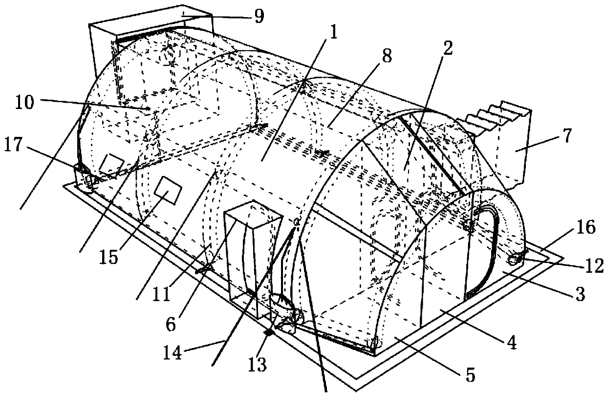 Air-tight electromagnetic shielding body