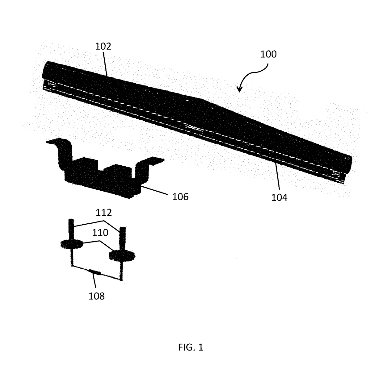 Heated windshield wiper blade system