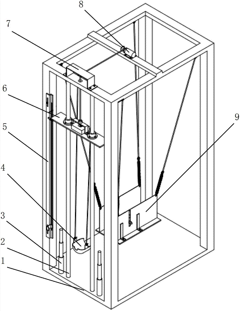 Human head impacting test device