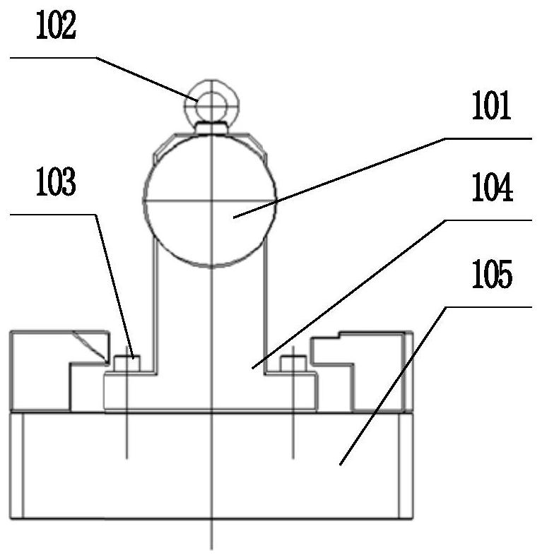 Camshaft gear and signal disc press-fit tooling guide slide base structure