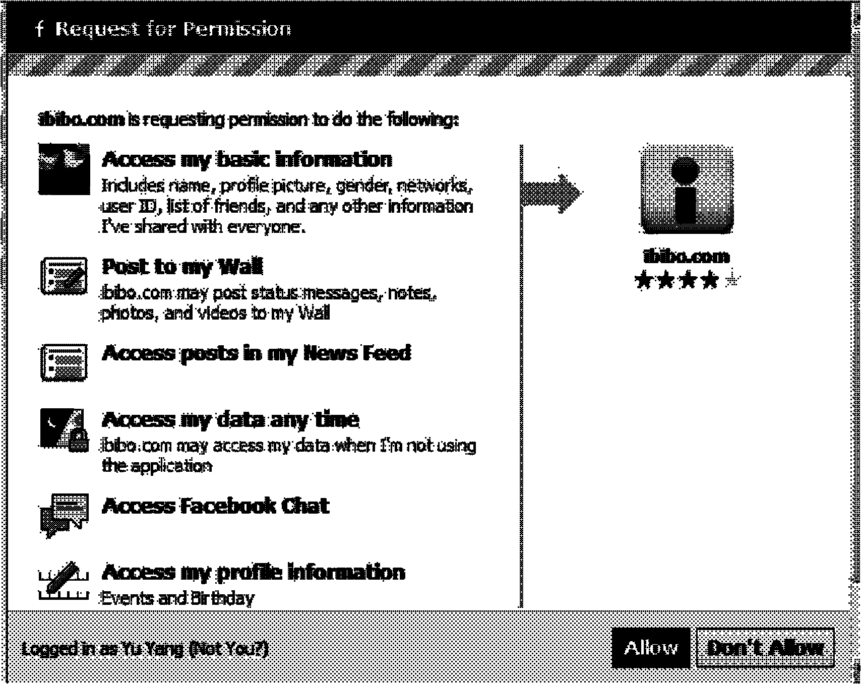 Method and system for registration or login via third-party website