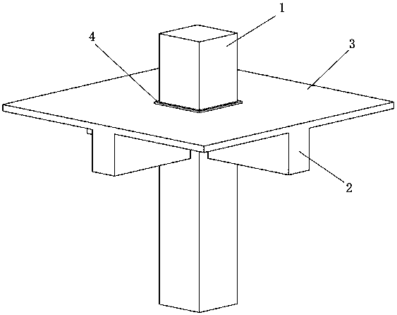 A reinforced concrete beam-column joint seismic isolation structure and its construction method