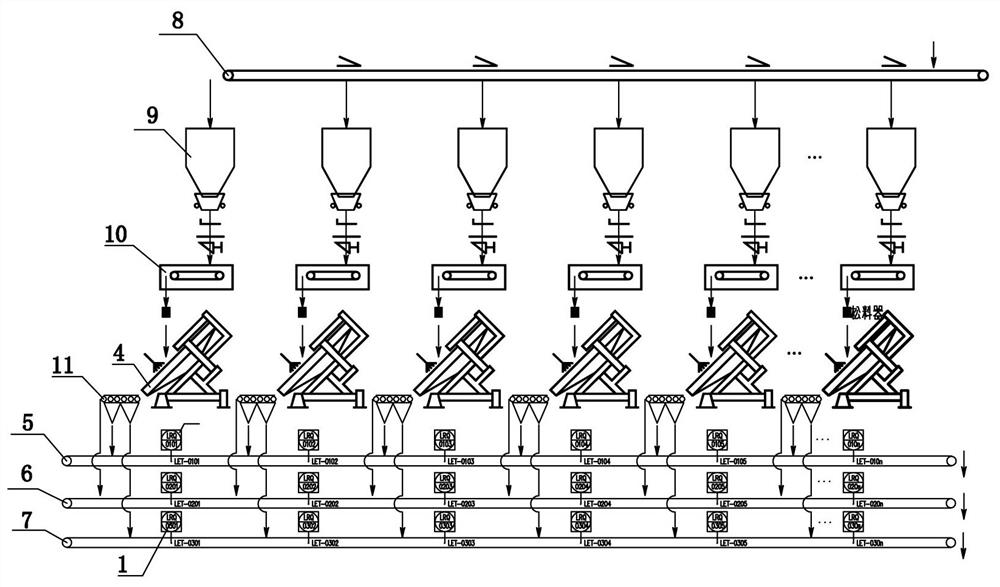 Pellet granularity monitoring control system based on volume analysis and method