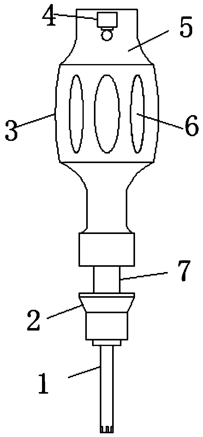 Easy-to-operate nail taking device for orthopaedic department