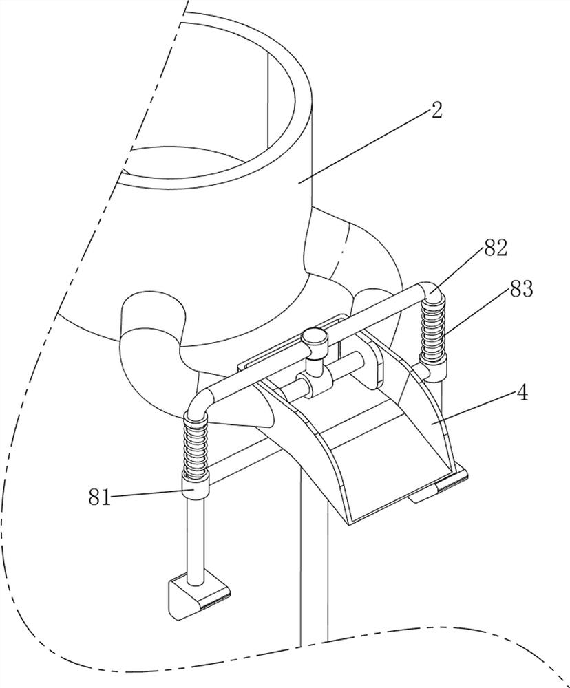 Cattle feed mixed feeding machine for animal husbandry