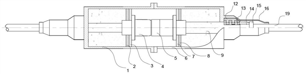 Cable lap joint device