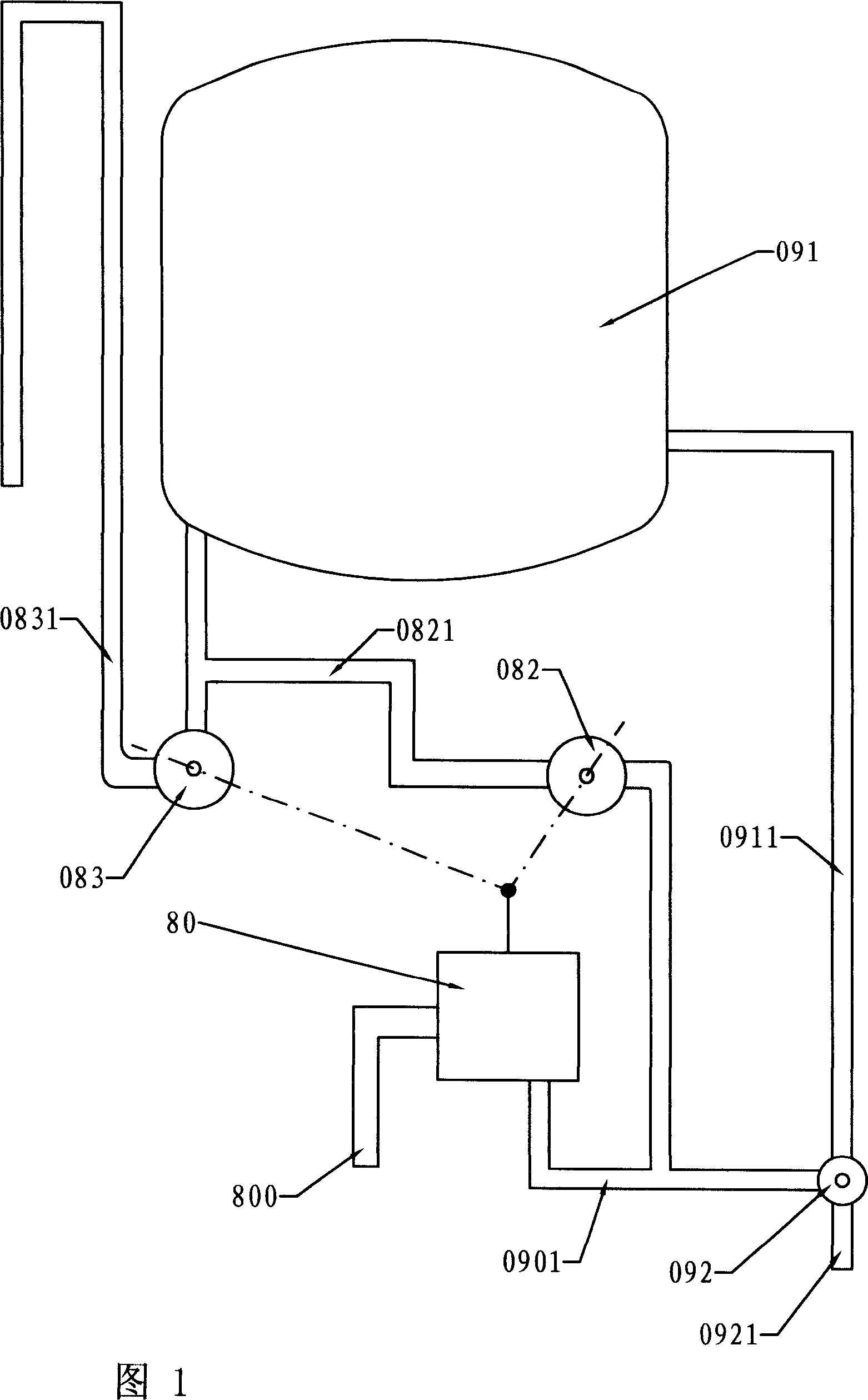 Water control device for water storage type water heater