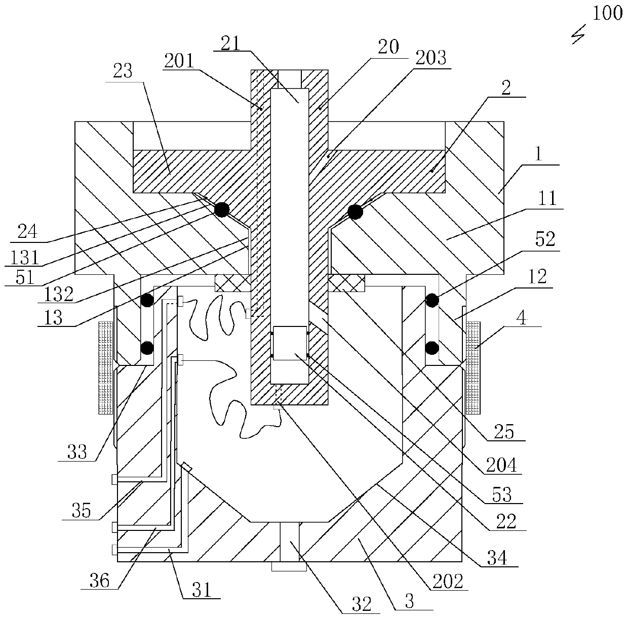 Fluid collection device and full surface saturation method for core fluid full surface saturation