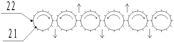 Self-produced fuel gas combustion linkage type pyrolysis and gasification device