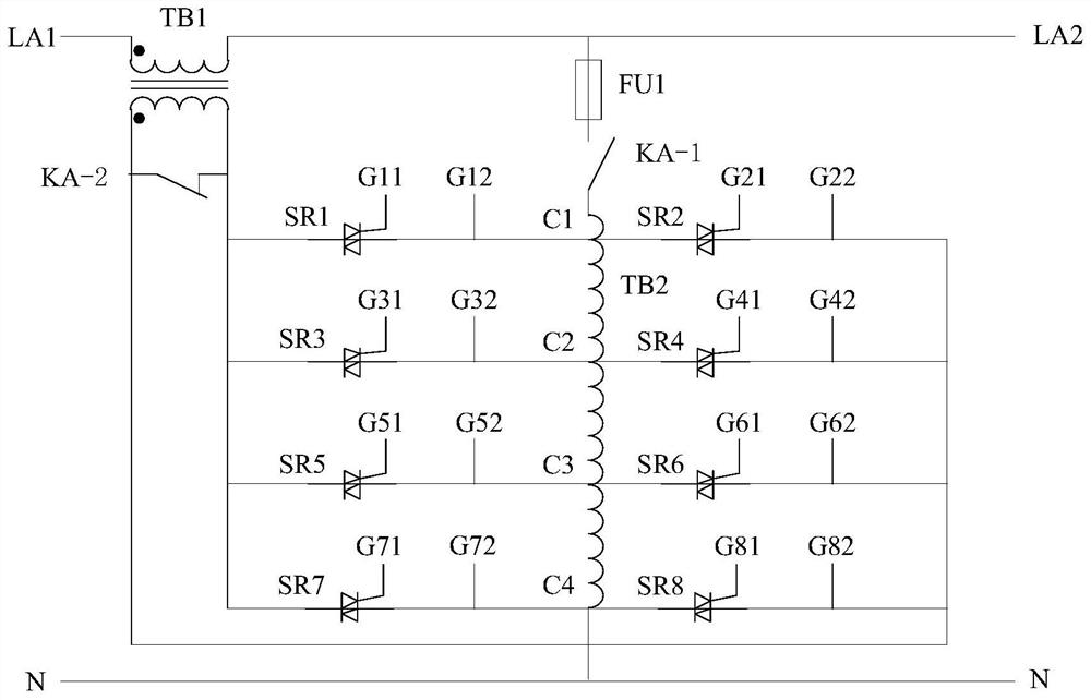 Thyristor Trigger Gating Configuration Circuit