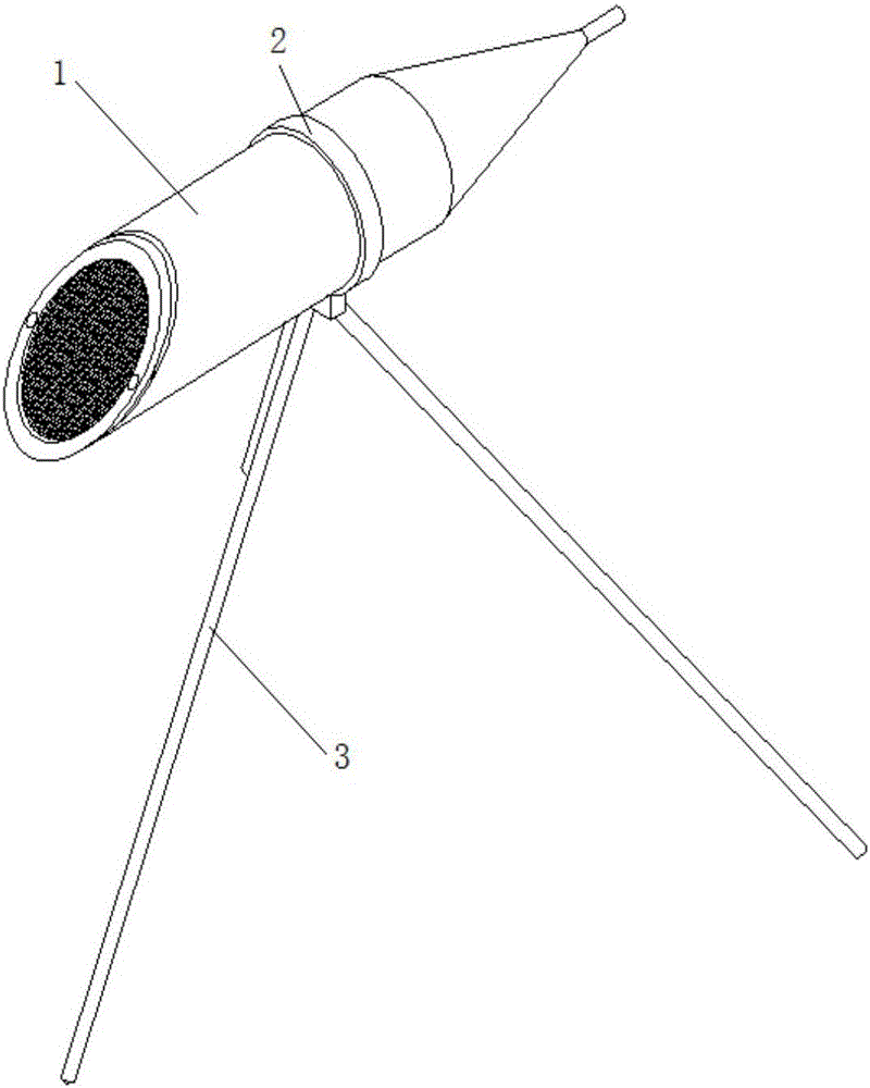 Air suspension smoke screen particle sampling device and method