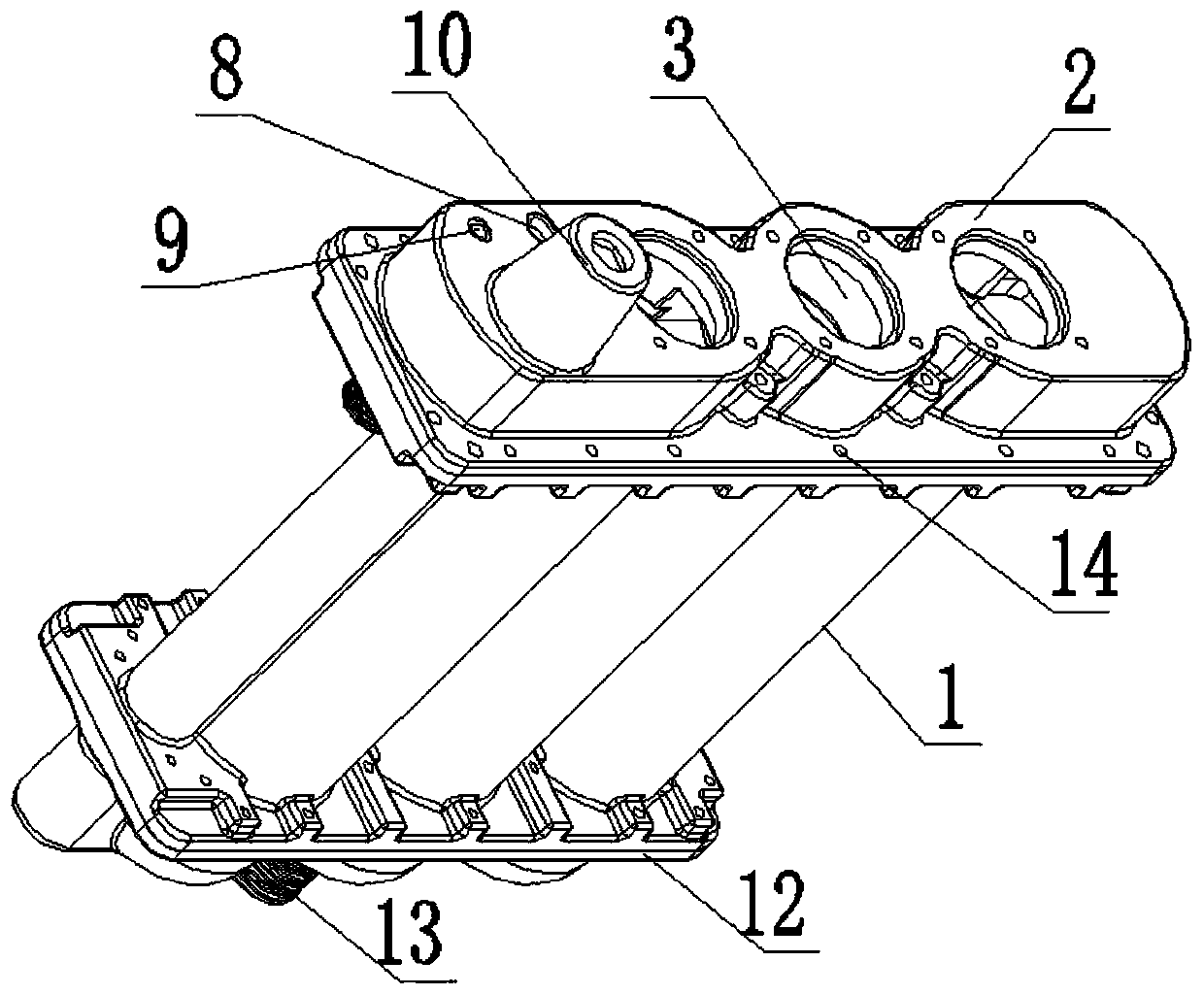 Hot water supply tank structure and heating control device and method of hot water supply tank