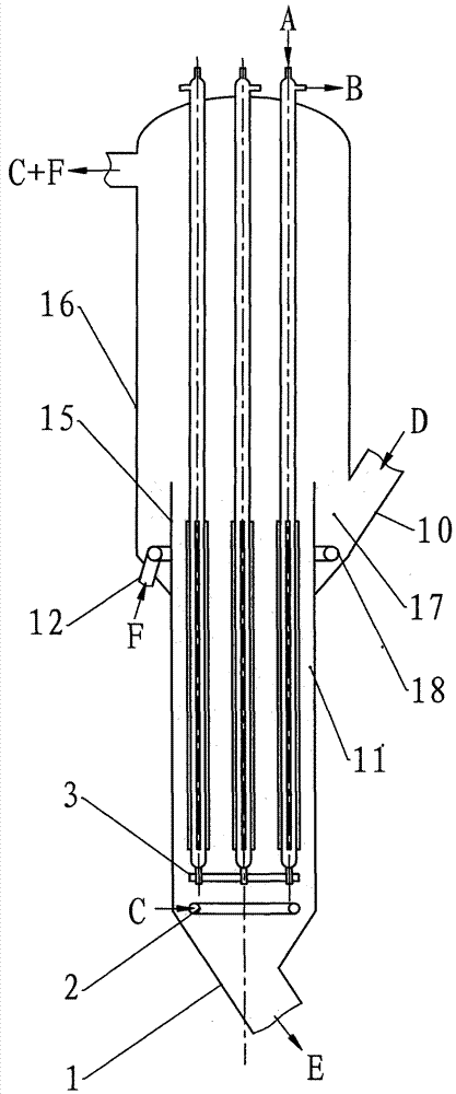 An external heat extractor for catalytic cracking with particle predistribution