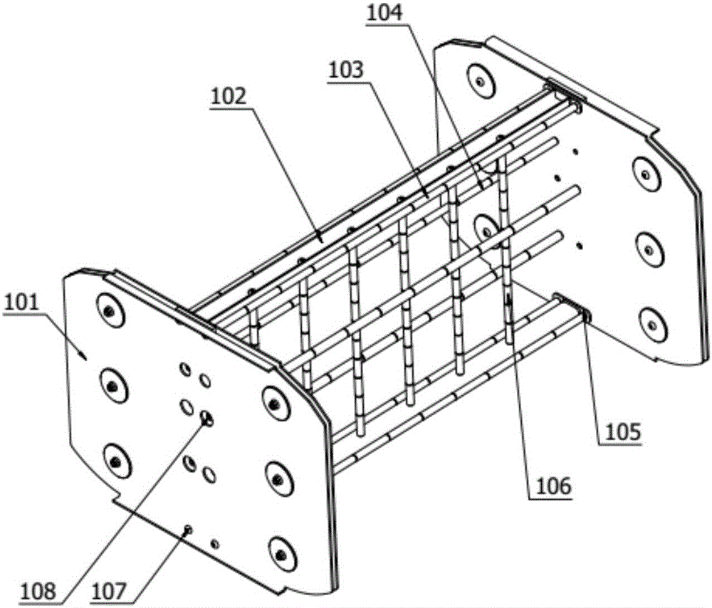 Multilayer multi-pipeline large steel drag chain system for offshore platform