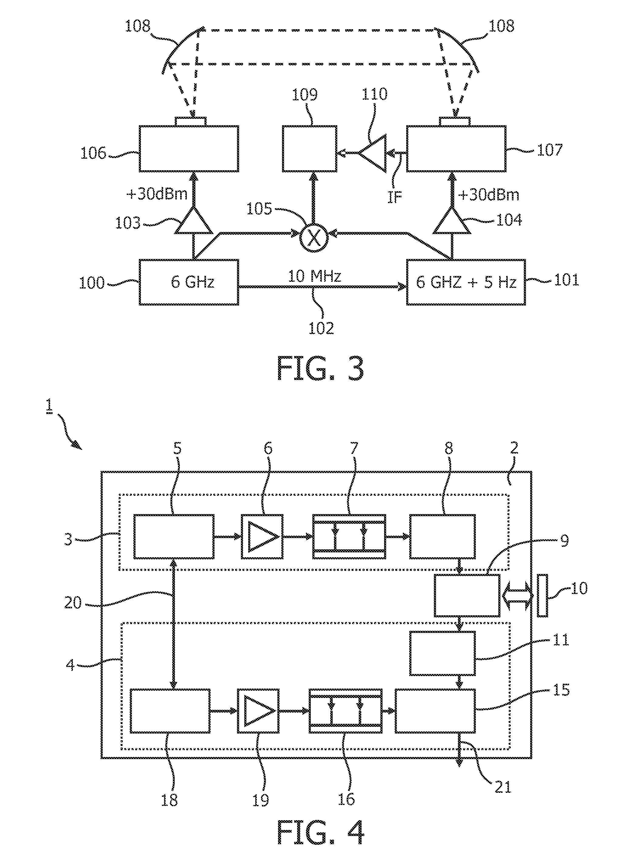 Device for analyzing a sample using radiation in the terahertz frequency range