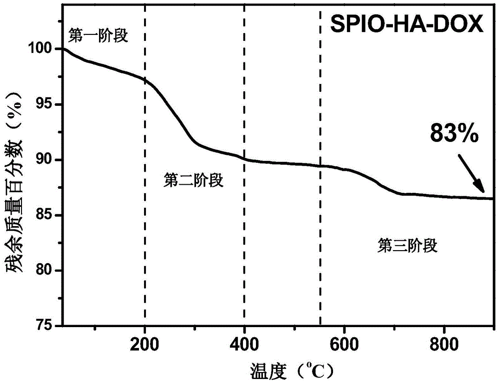 Preparation method of tumor-targeted acid-sensitivity prodrug-magnetic nanoparticle conjugate and application thereof