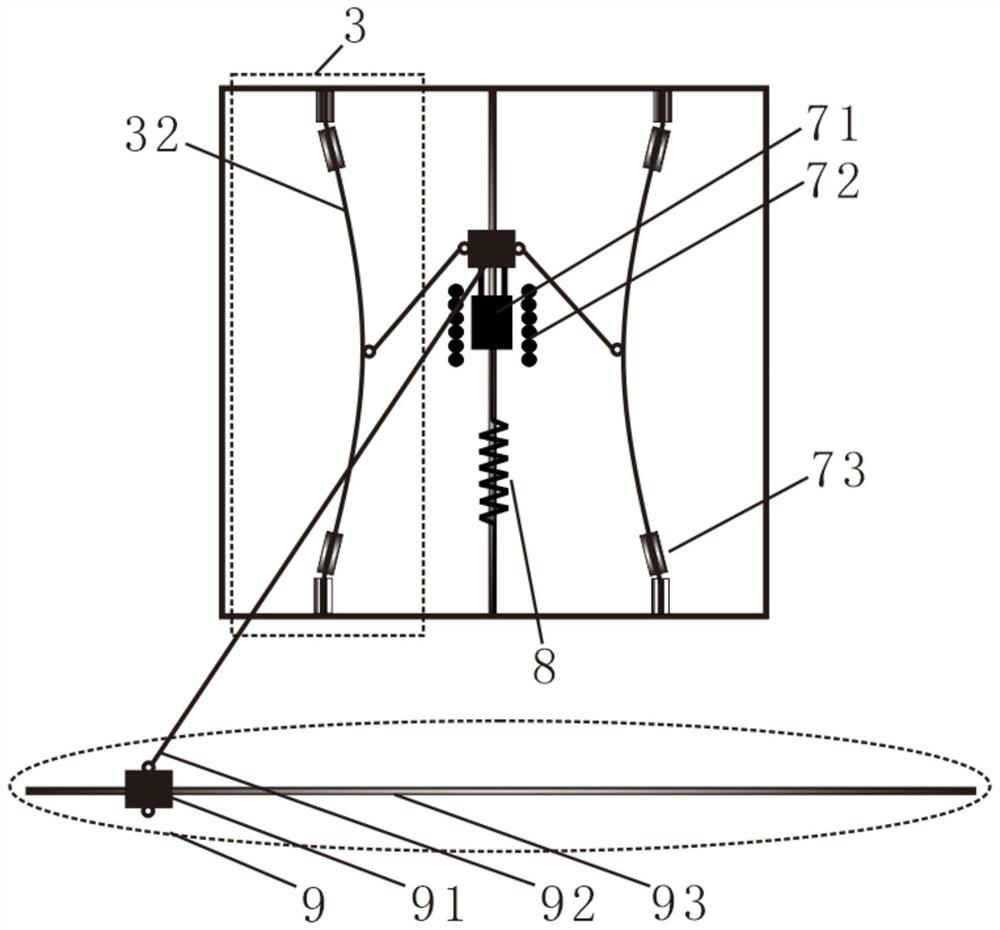 A geometric nonlinear adjustable multi-stable device