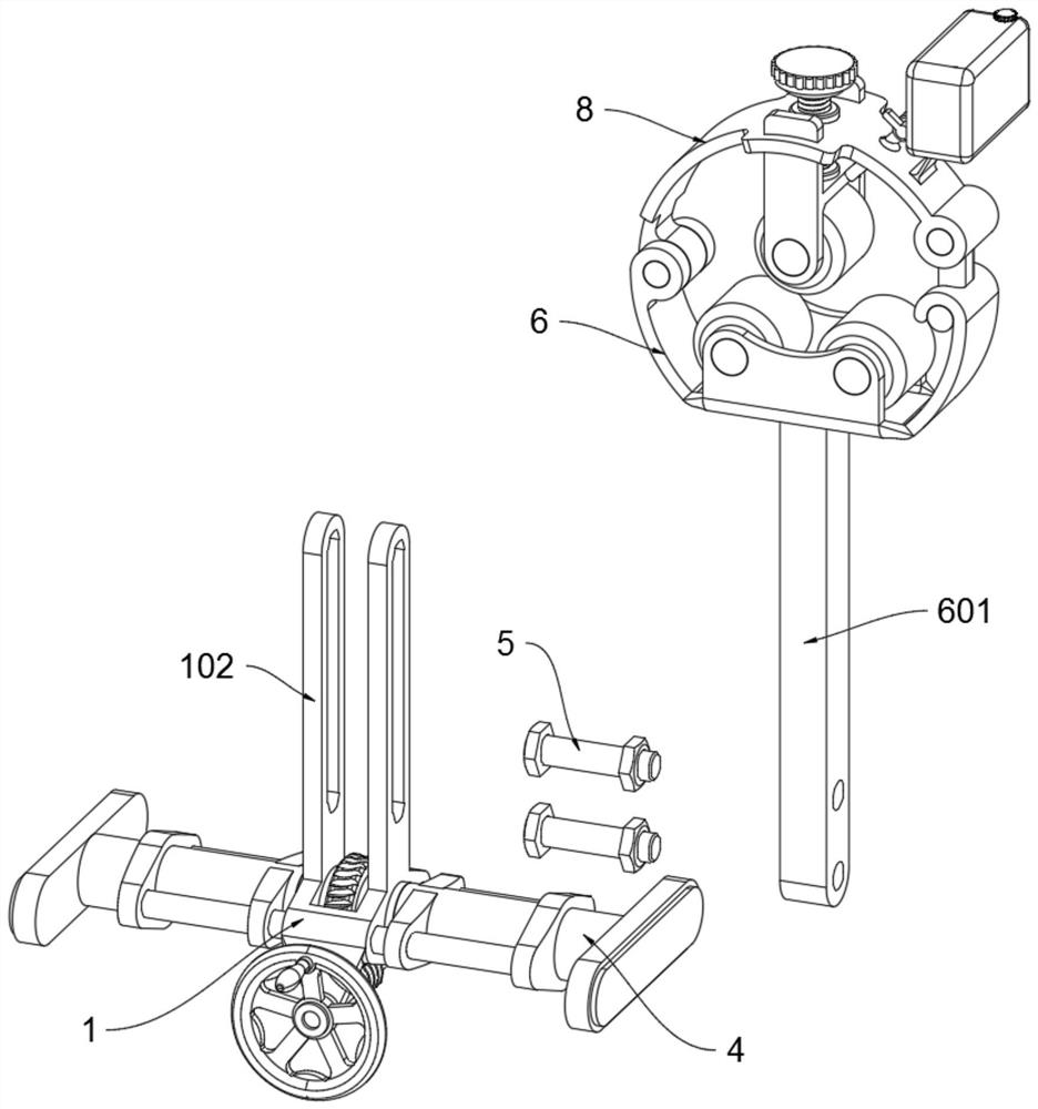 Slender shaft part machining device and machining process thereof