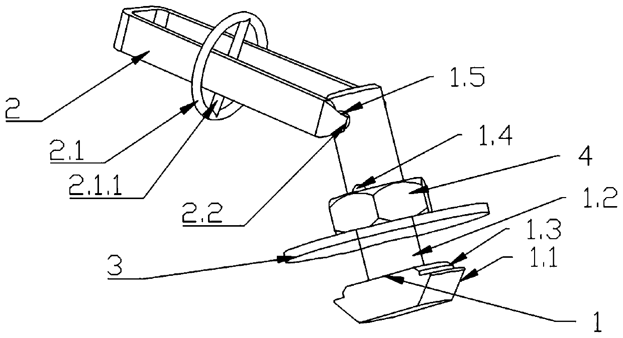 Unidirectionally-assembled fastening bolt used for fastening connecting between thin plates