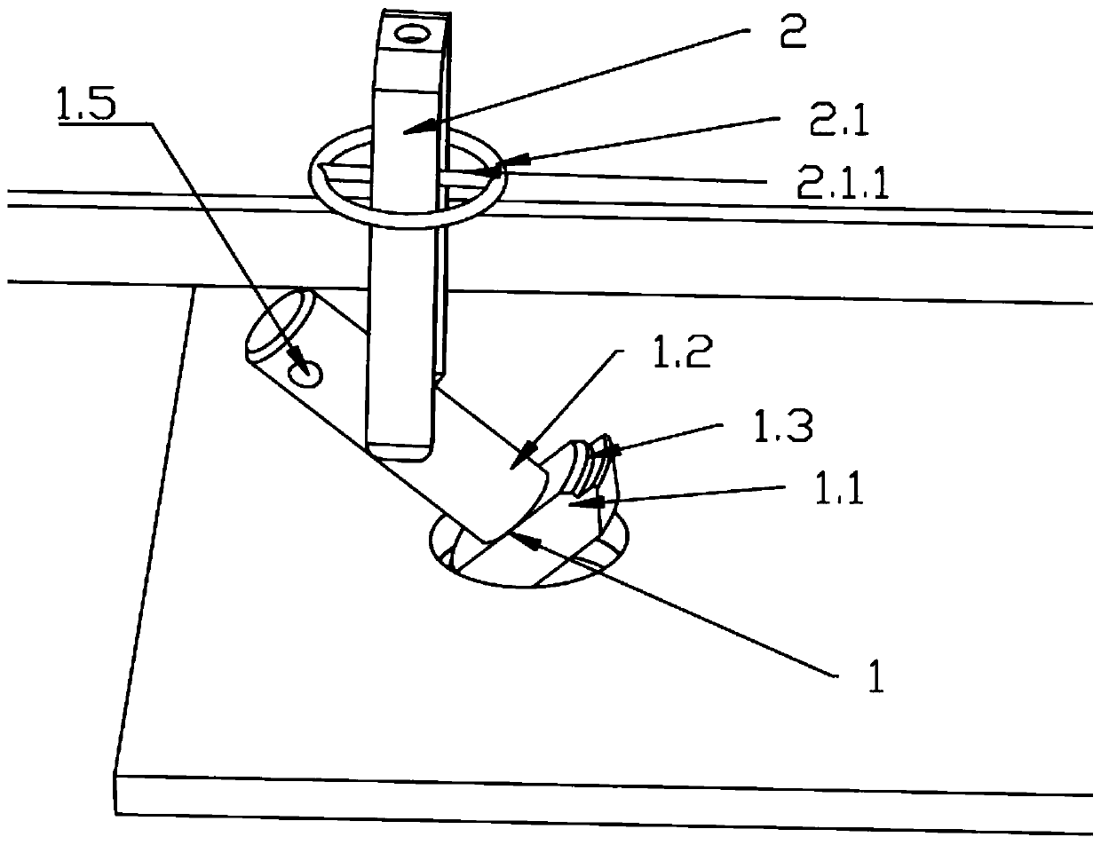 Unidirectionally-assembled fastening bolt used for fastening connecting between thin plates