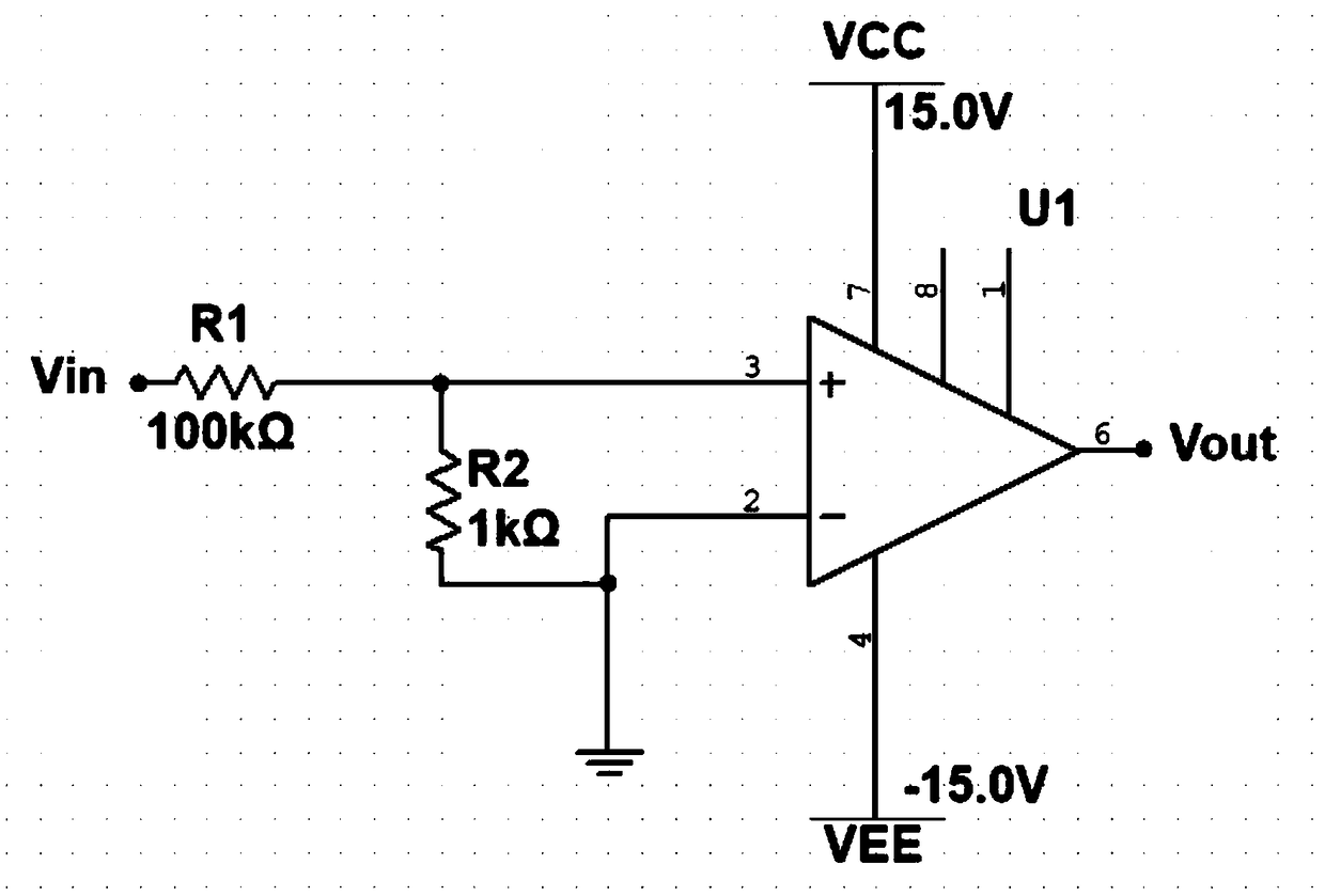 Operational amplifier testing system used for remote virtual experiment