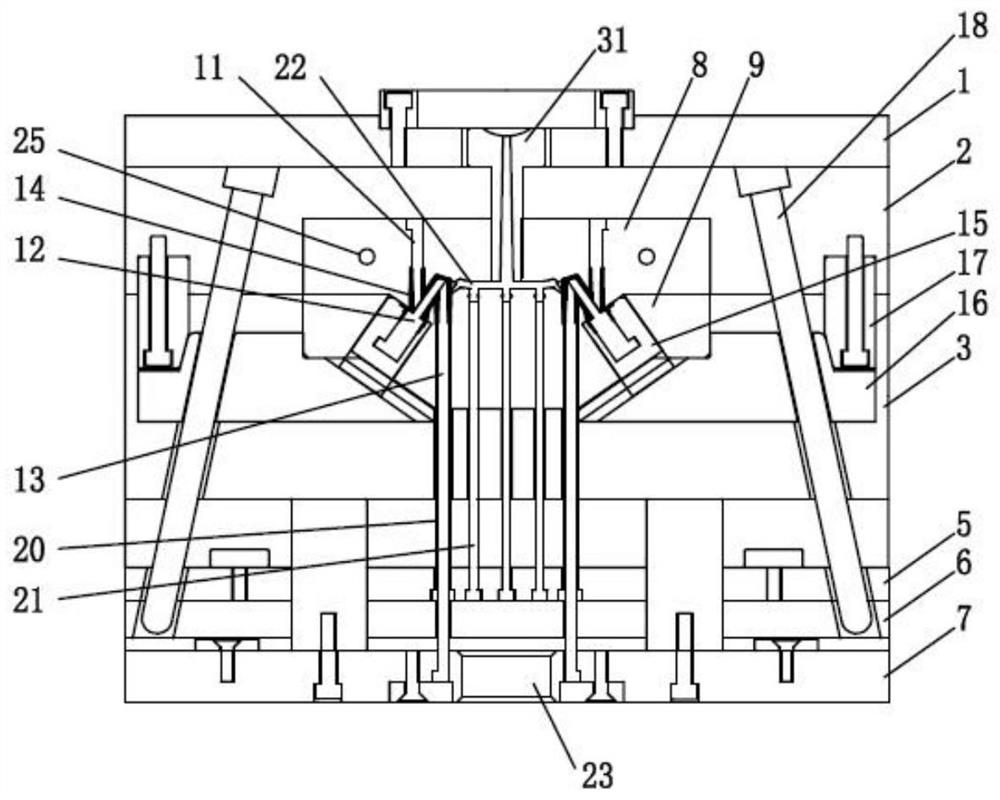 Injection molding mold for dosing injection part of infusion apparatus