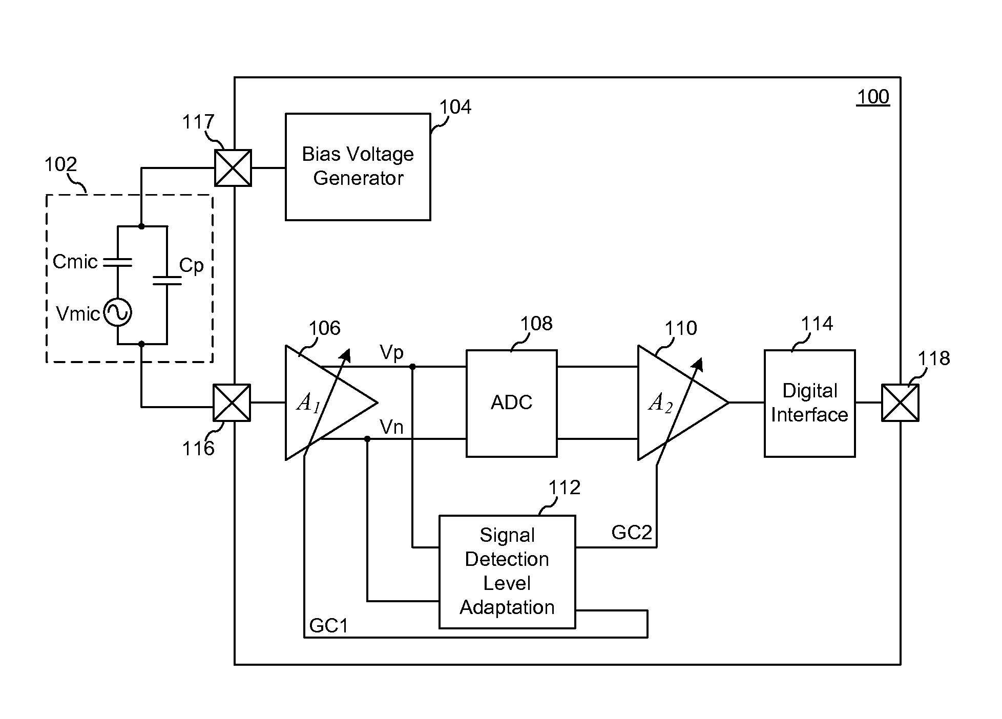 System and Method for High Input Capacitive Signal Amplifier